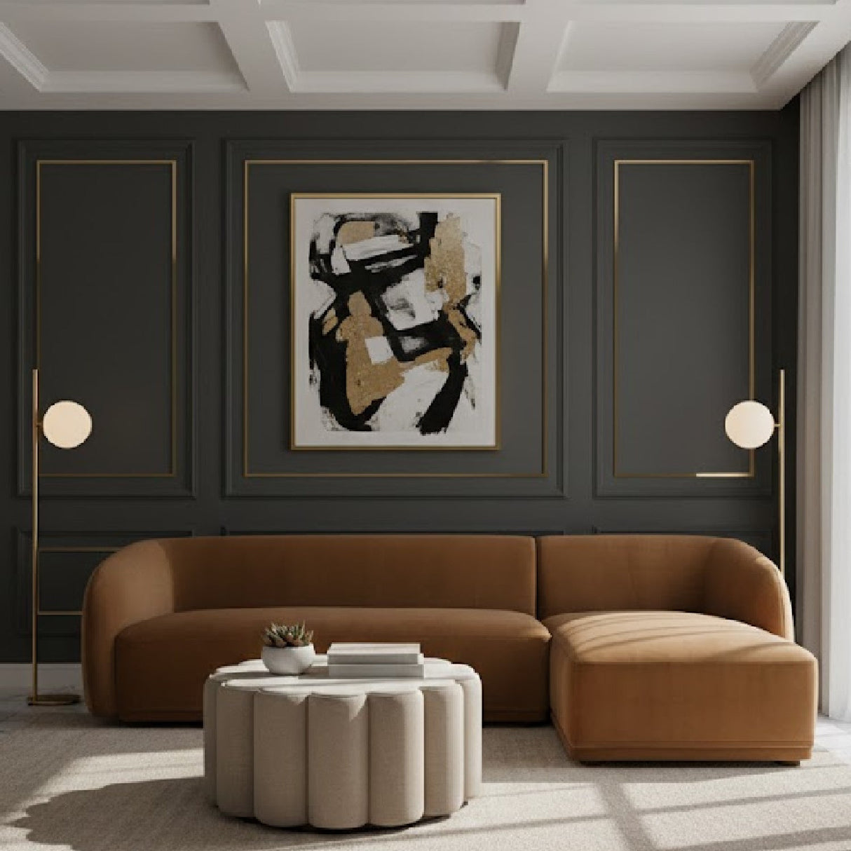 Curved Back Sectional Sofa – Faye – alternate view 13