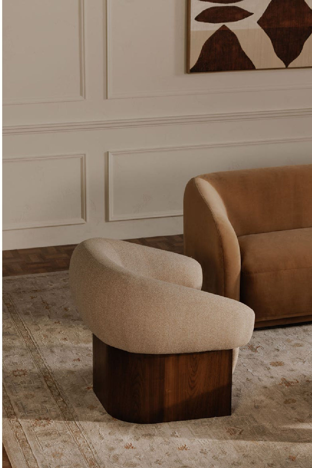Modern European furniture - Contemporary Upholstered Accent Chair - www.oroa.com