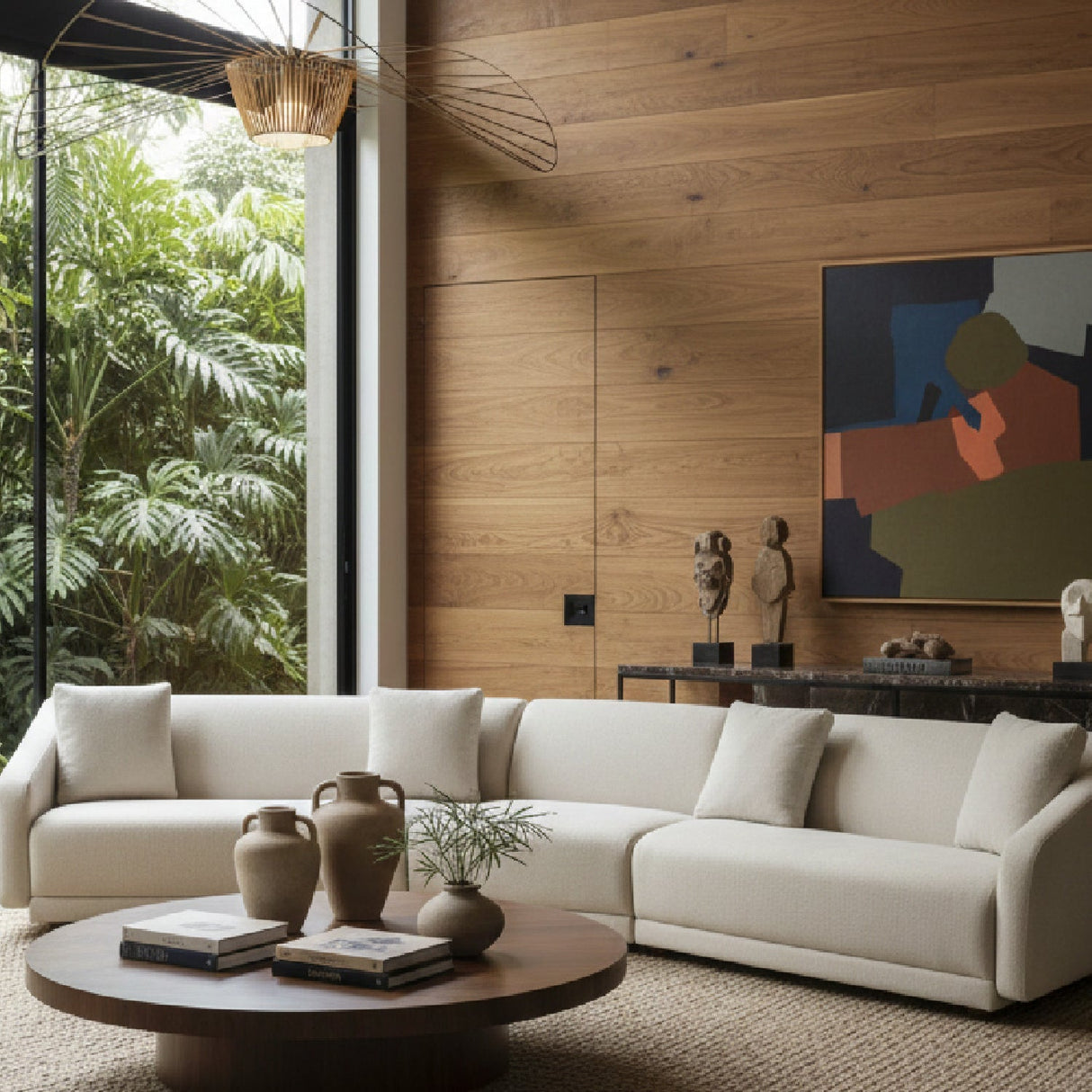 Contemporary Modular 3-Piece Sofa – Fraser – angled view