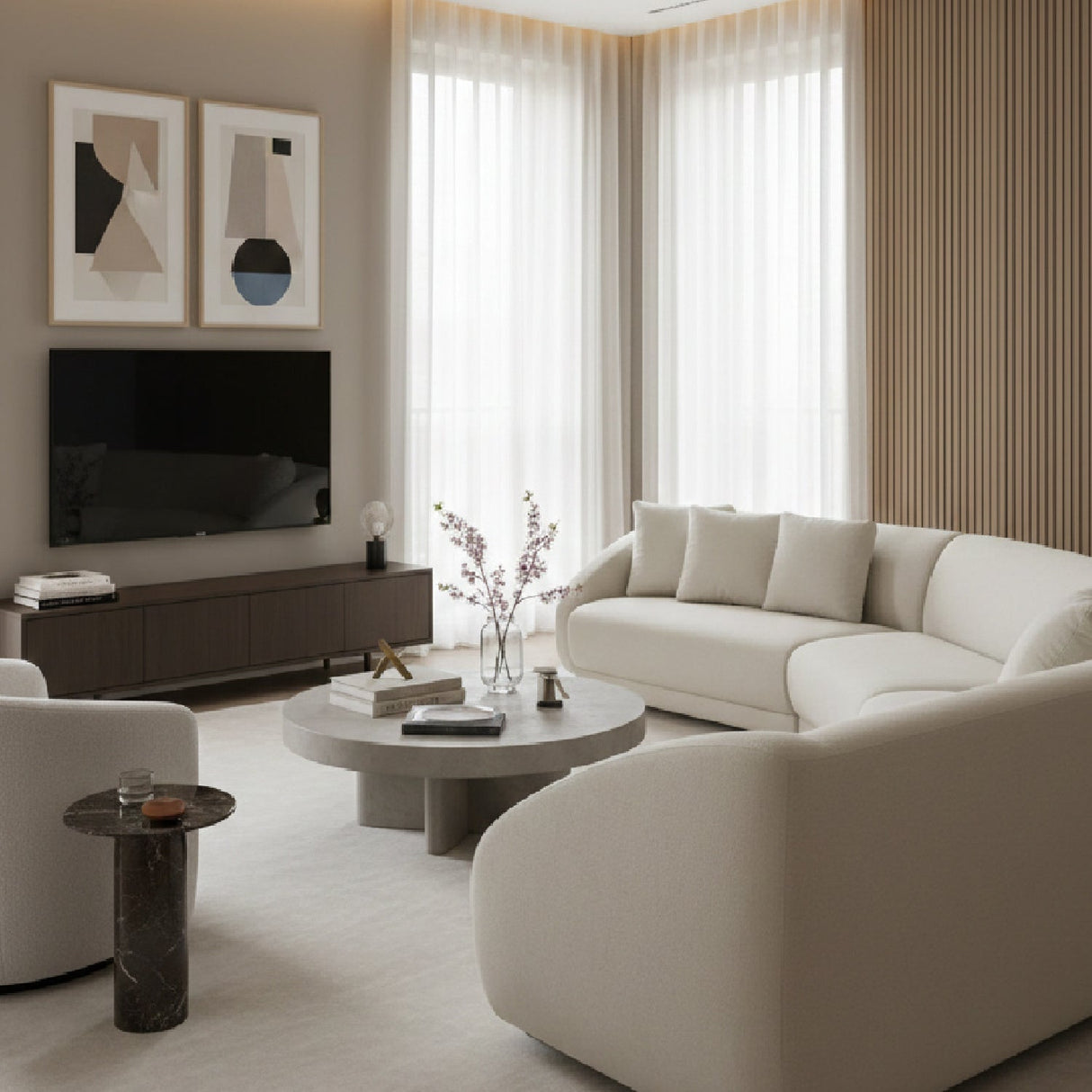 4-Piece Modular Sofa – Fraser – angled view