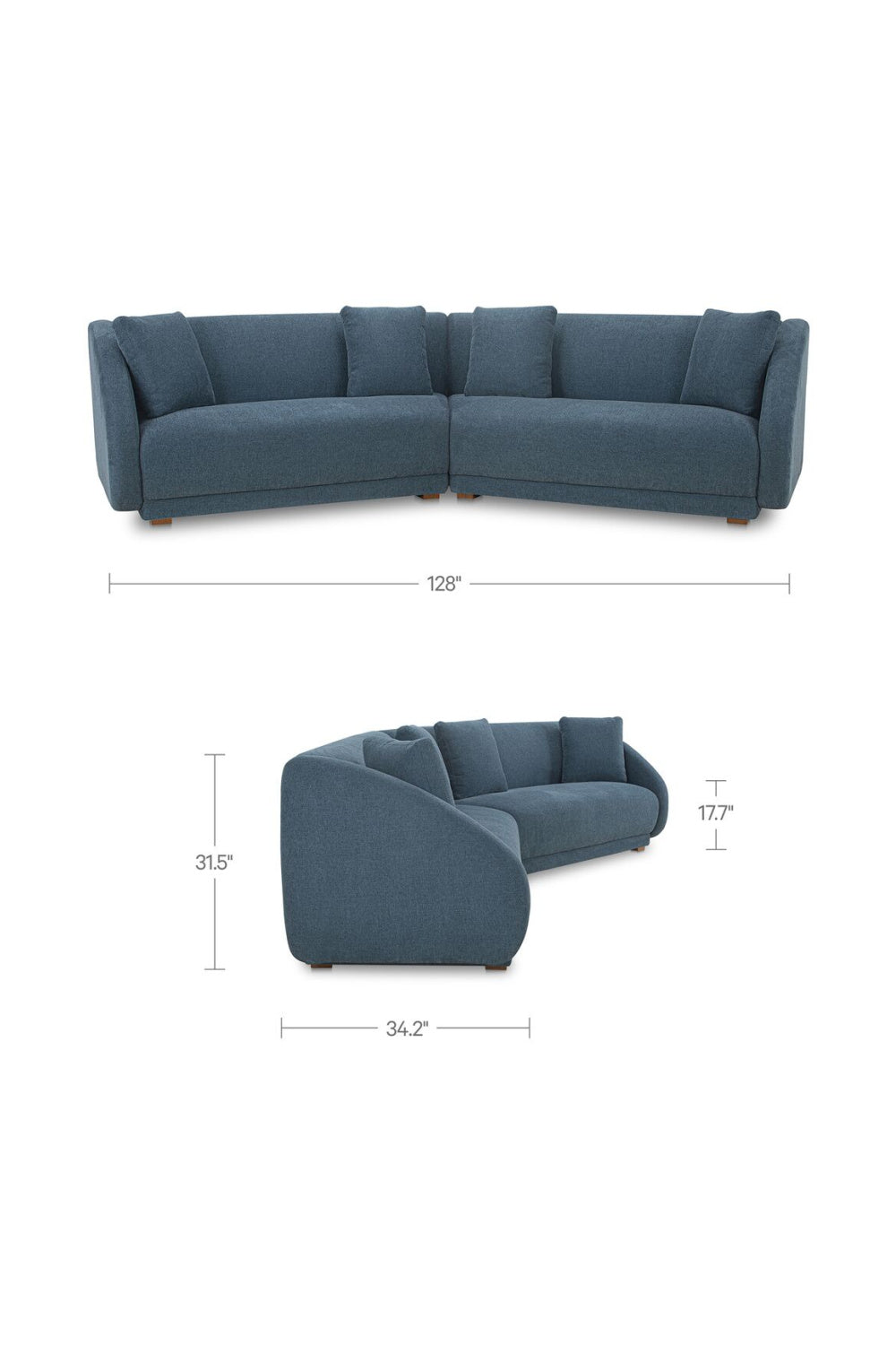 Modern European furniture - Contemporary Modular 2-Piece Sofa - www.oroa.com