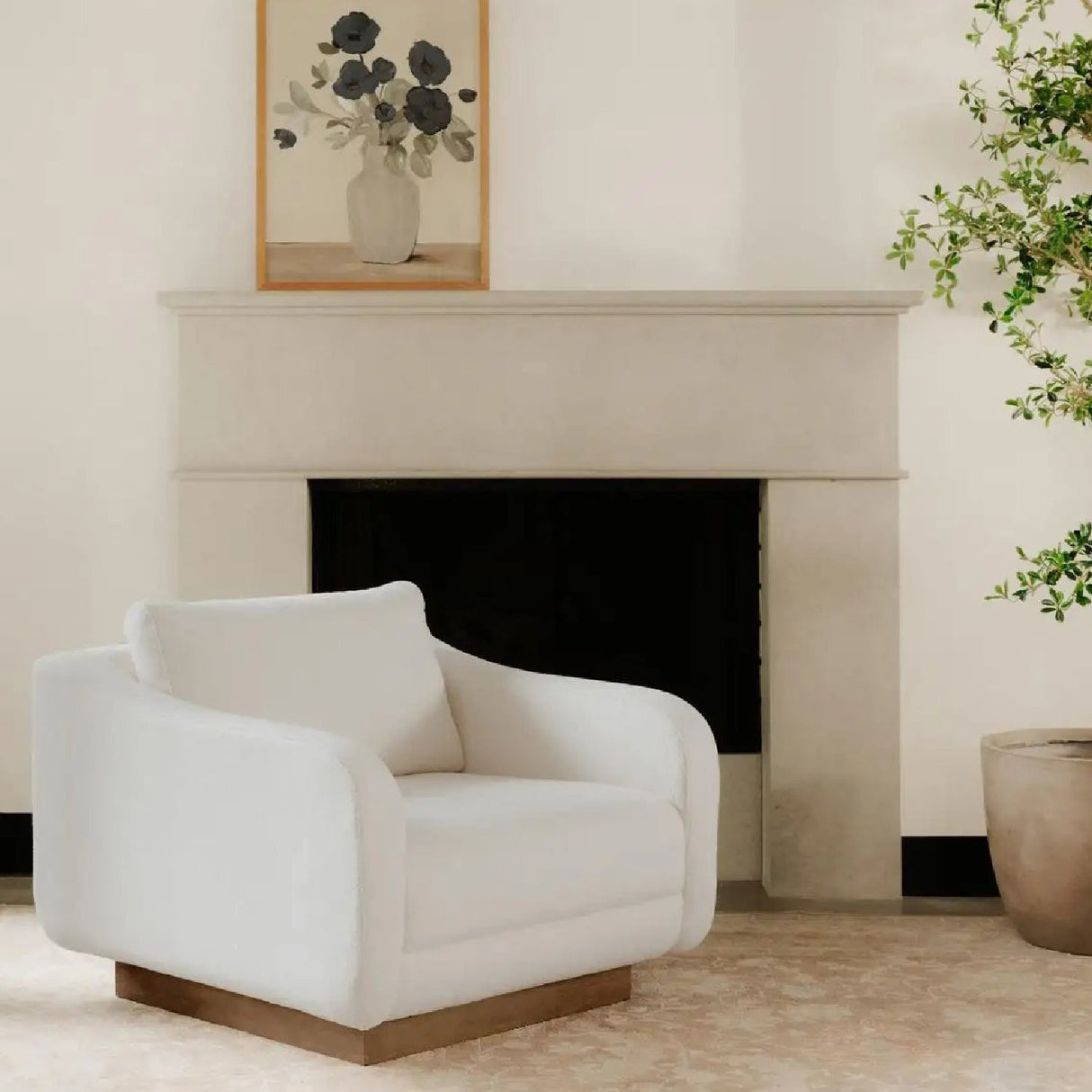 Modern European furniture - Wooden Base Lounge Chair - www.oroa.com