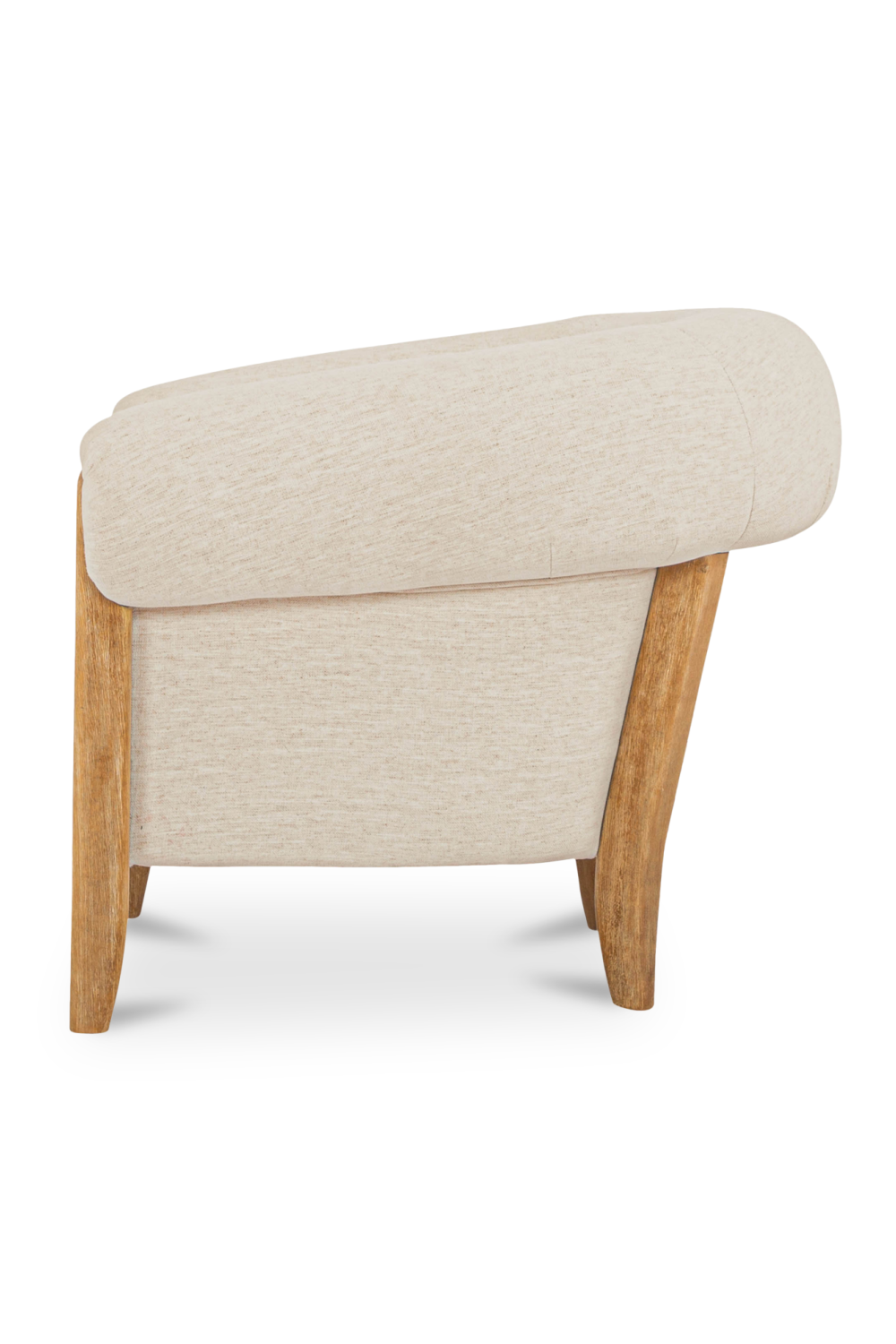 White Tub-Style Accent Chair | Novi Living Jones | Oroa.com