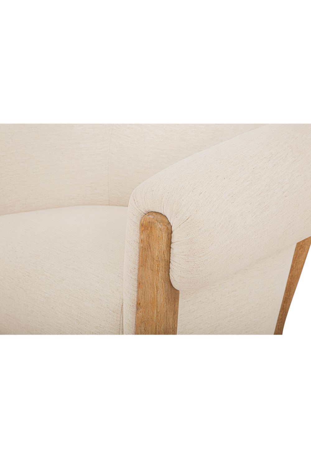 White Tub-Style Accent Chair | Novi Living Jones | Oroa.com