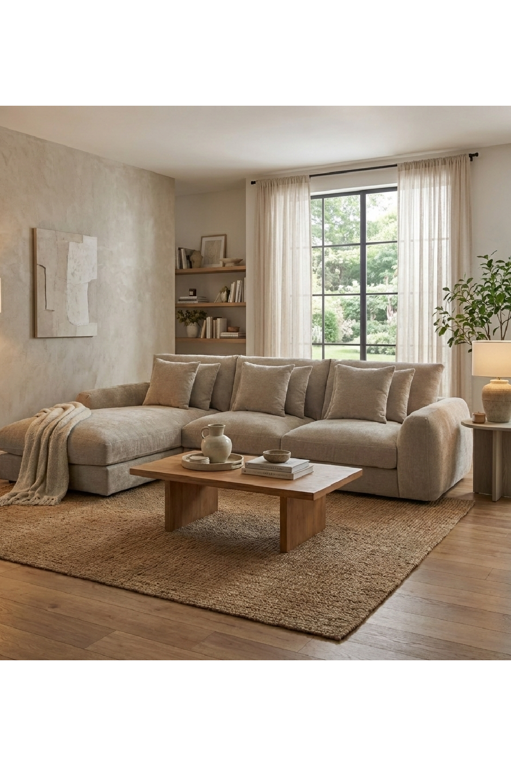 L-Shaped Sectional Sofa | Novi Living Berga | Oroa.com