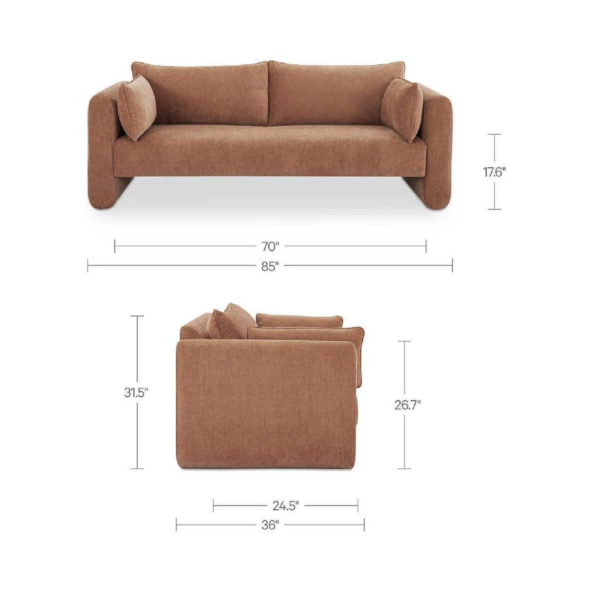 Modern European furniture - Fabric Modern Sofa - www.oroa.com