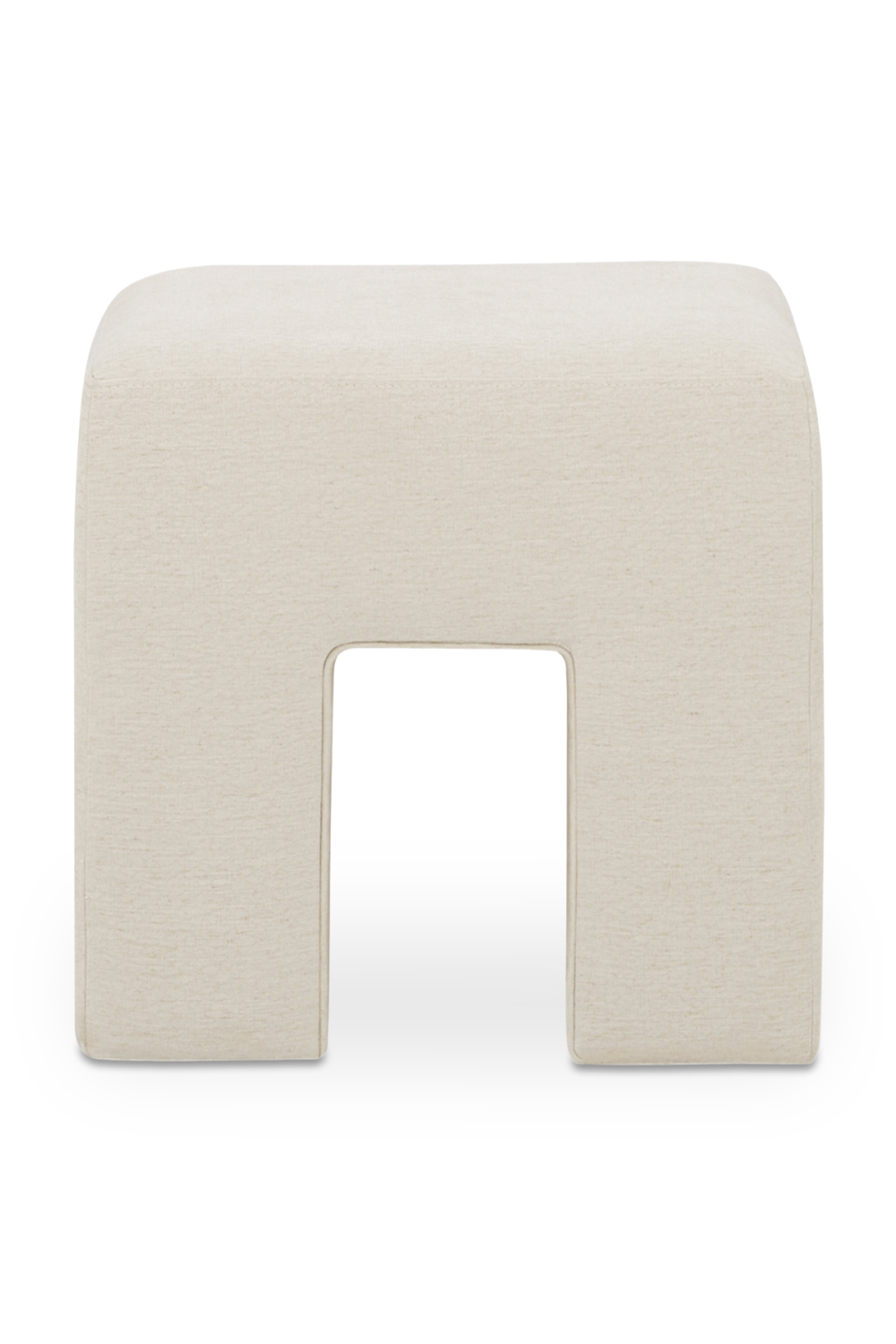 Modern European furniture - Linen Blend Square Stool - www.oroa.com