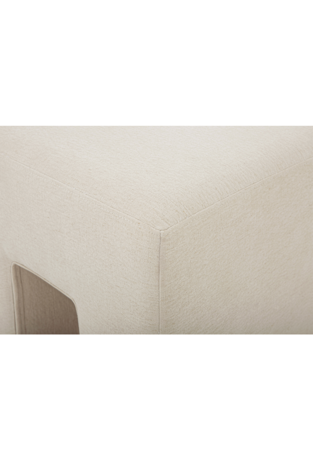 Modern European furniture - Linen Blend Square Stool - www.oroa.com