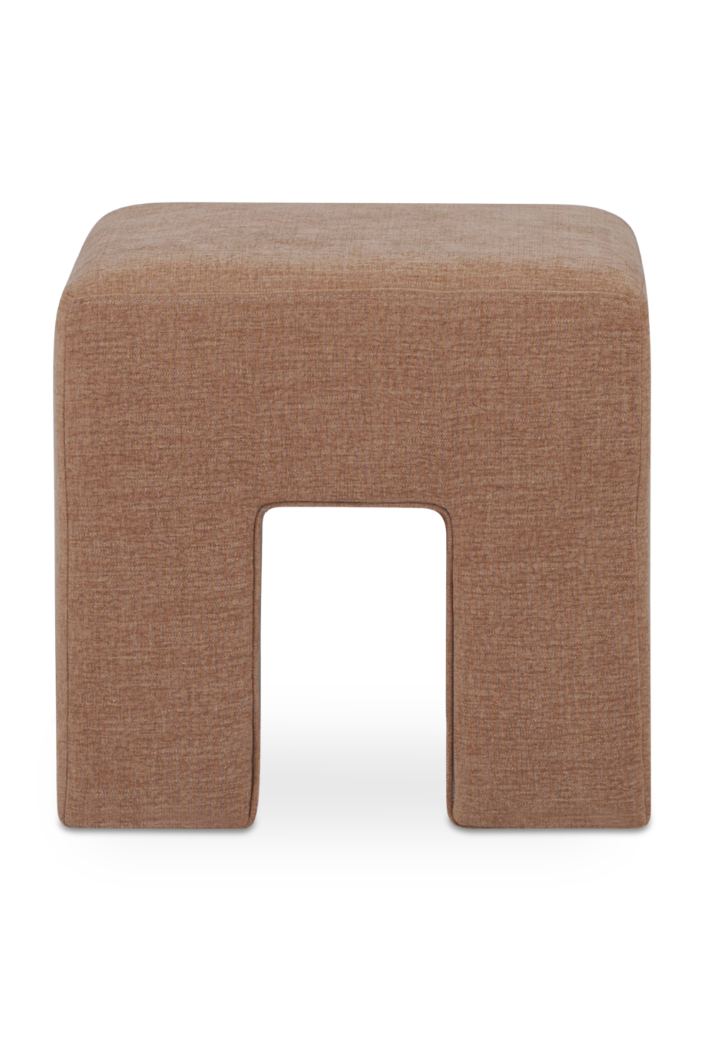 Modern European furniture - Linen Blend Square Stool - www.oroa.com