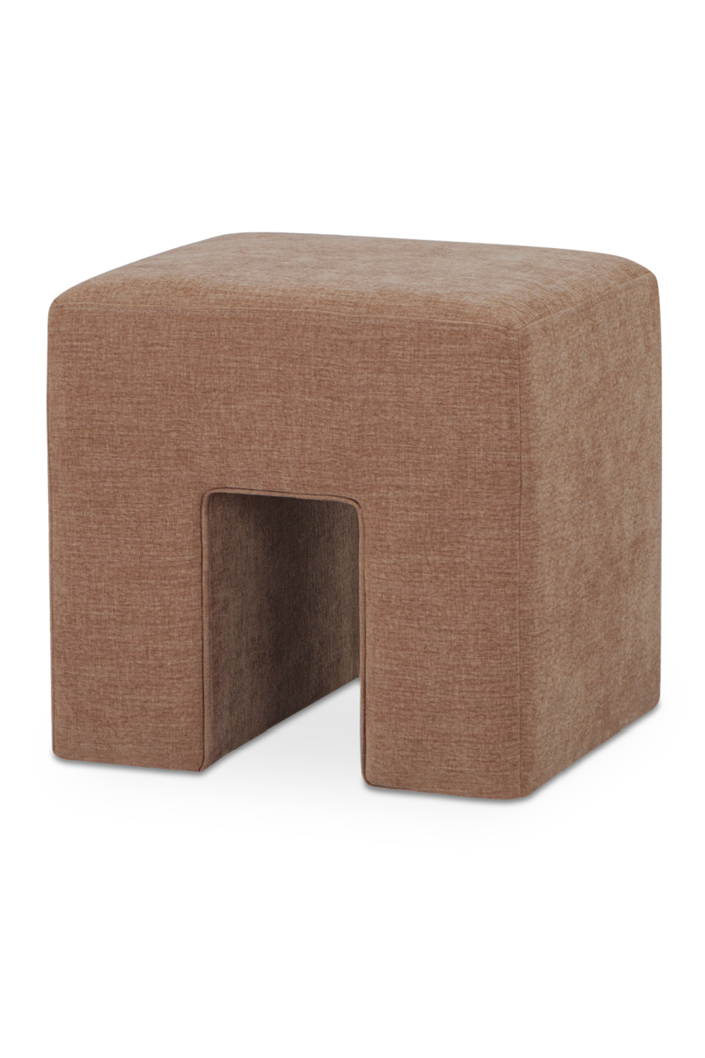Modern European furniture - Linen Blend Square Stool - www.oroa.com