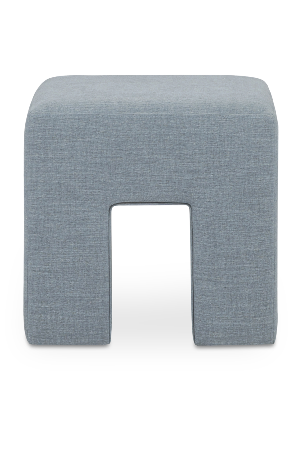 Modern European furniture - Linen Blend Square Stool - www.oroa.com