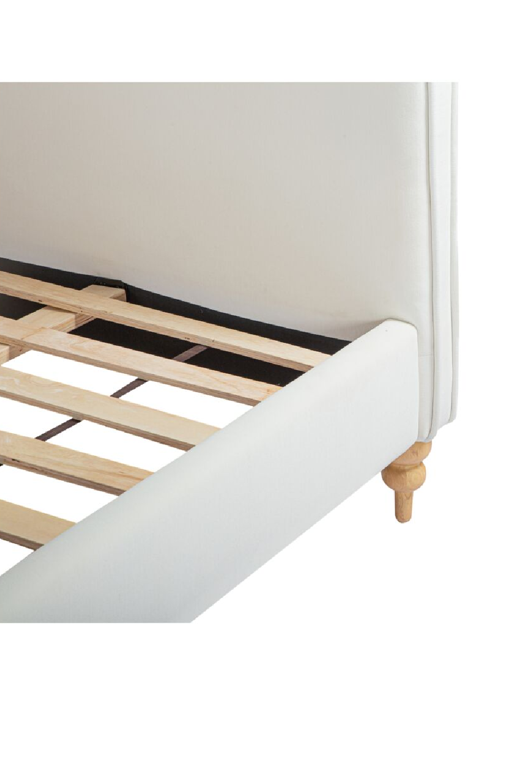 Modern European furniture - Wavy Design Cream Bed - www.oroa.com