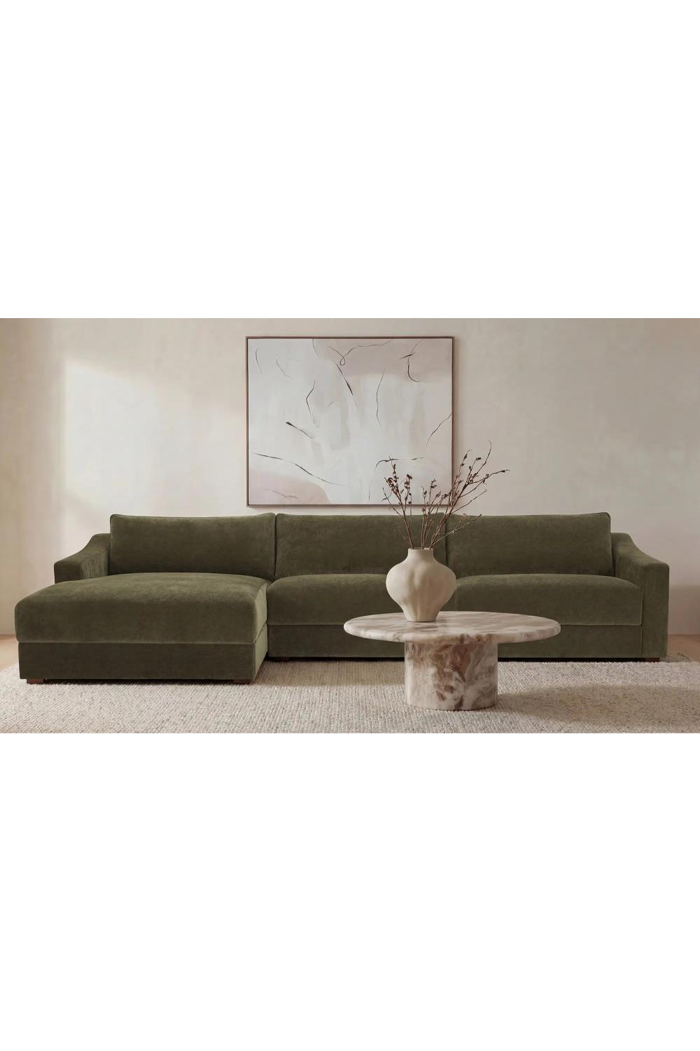 Minimalist Sectional Sofa | Novi Living Farrow | Oroa.com