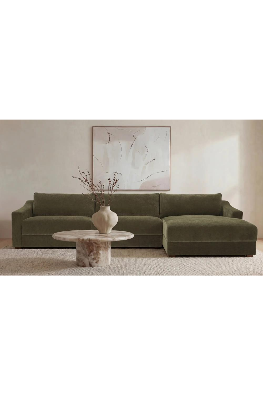 Minimalist Sectional Sofa | Novi Living Farrow | Oroa.com