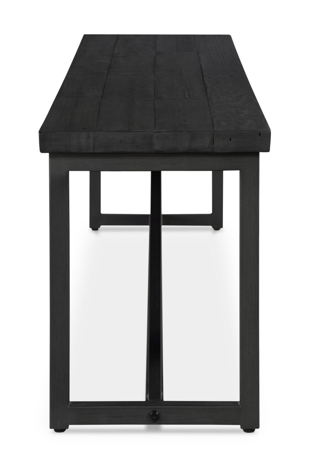 Modern European furniture - Black Pine Wood Bench - www.oroa.com
