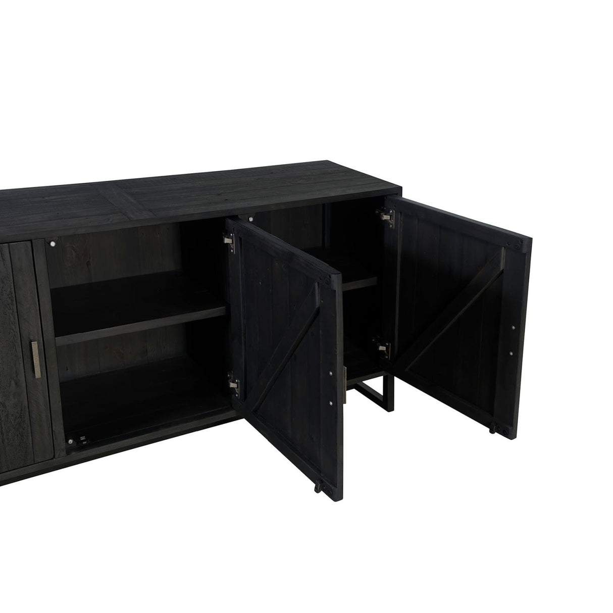 Modern European furniture - Slatted Pine 3-Door Sideboard - www.oroa.com