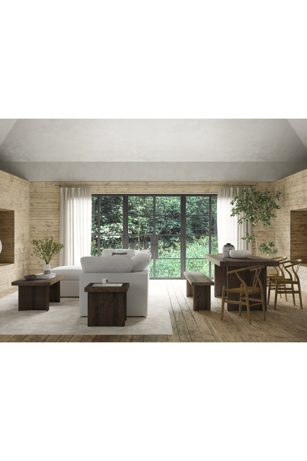 Modern European furniture - Matte Pine Dining Table - www.oroa.com