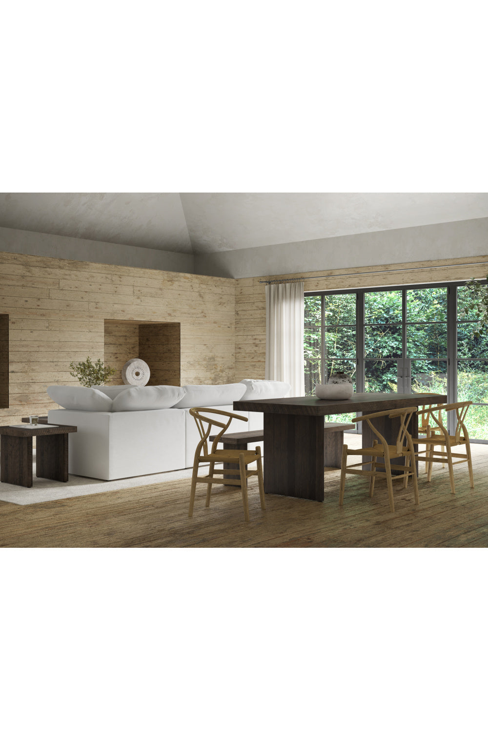 Modern European furniture - Matte Pine Dining Table - www.oroa.com