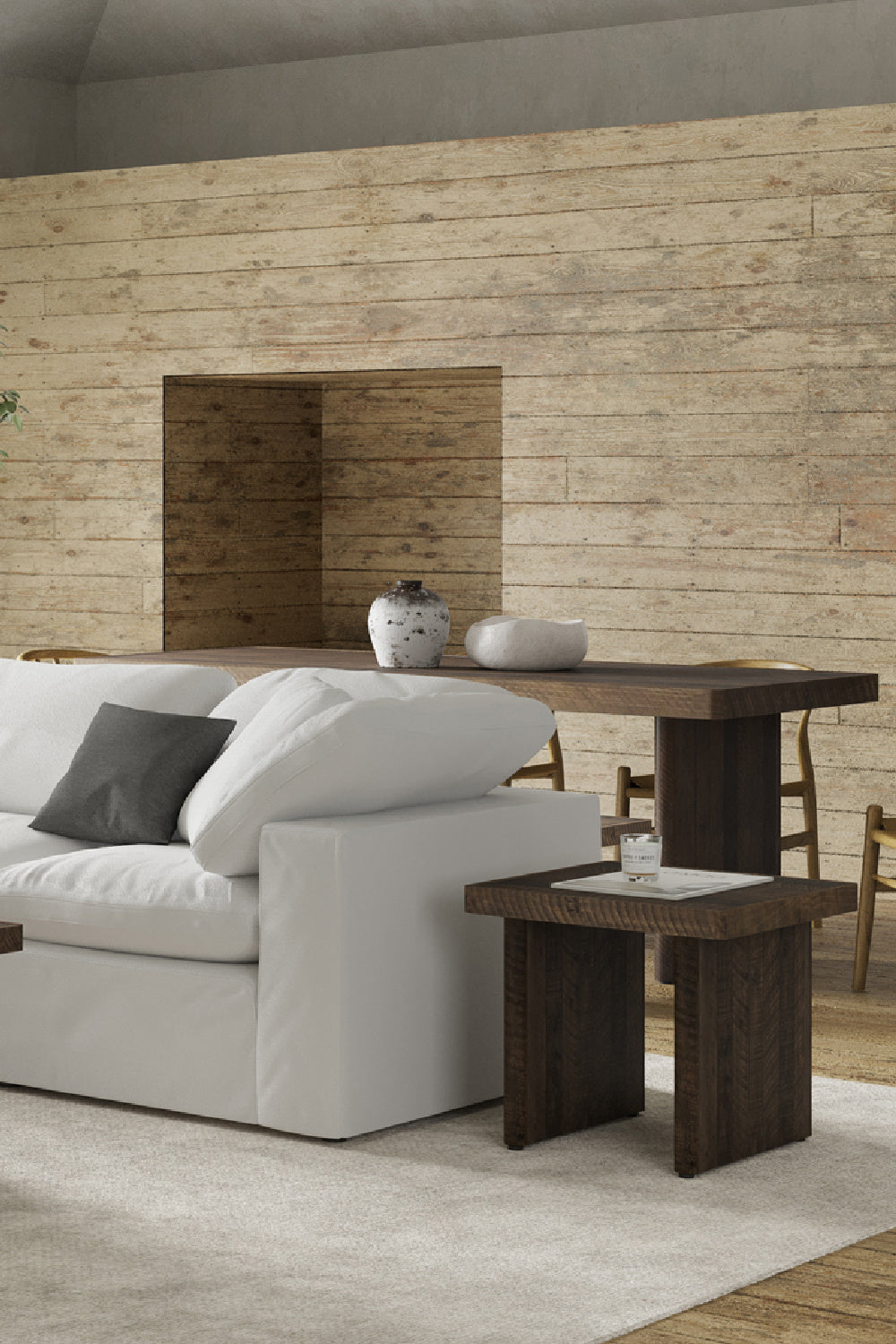 Modern European furniture - Matte Pine End Table - www.oroa.com