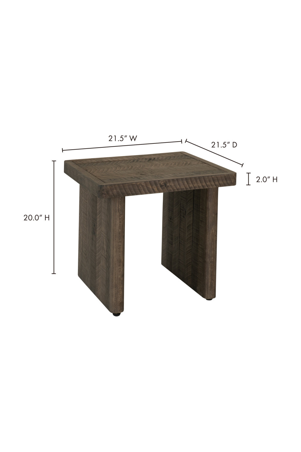 Matte Pine End Table | Novi Living Monterey | Oroa.com