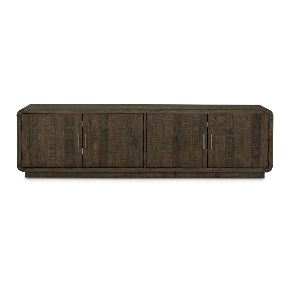 Modern European furniture - Rustic Pine 4-Door Media Cabinet - www.oroa.com