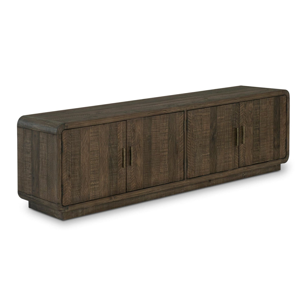 Modern European furniture - Rustic Pine 4-Door Media Cabinet - www.oroa.com
