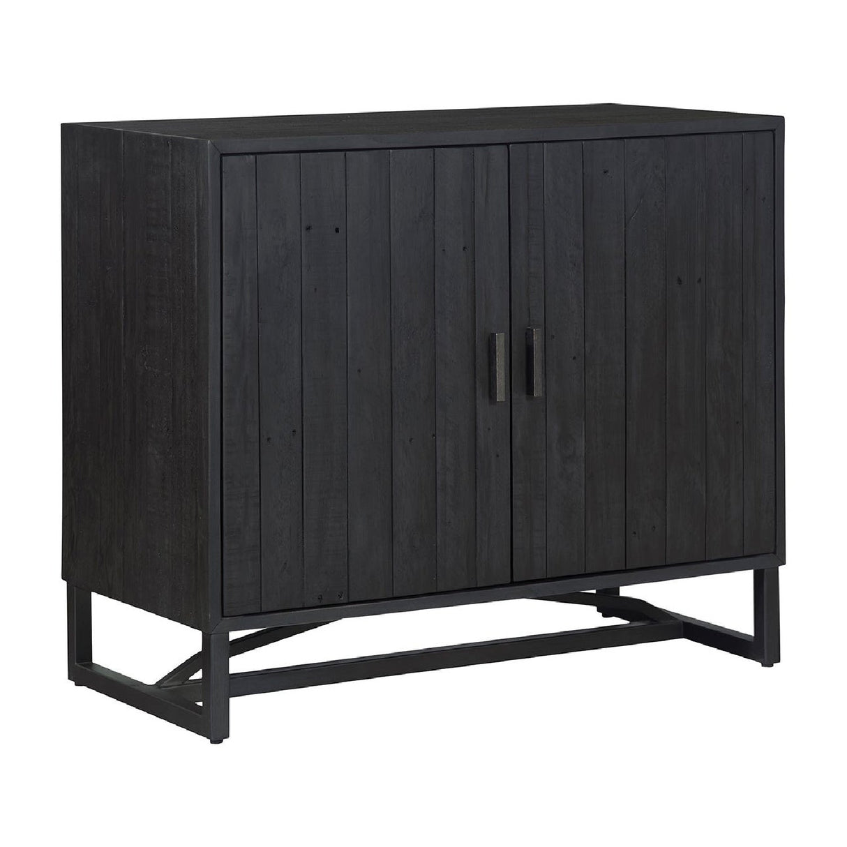 Modern European furniture - Slatted Pine 2-Door Cabinet - www.oroa.com