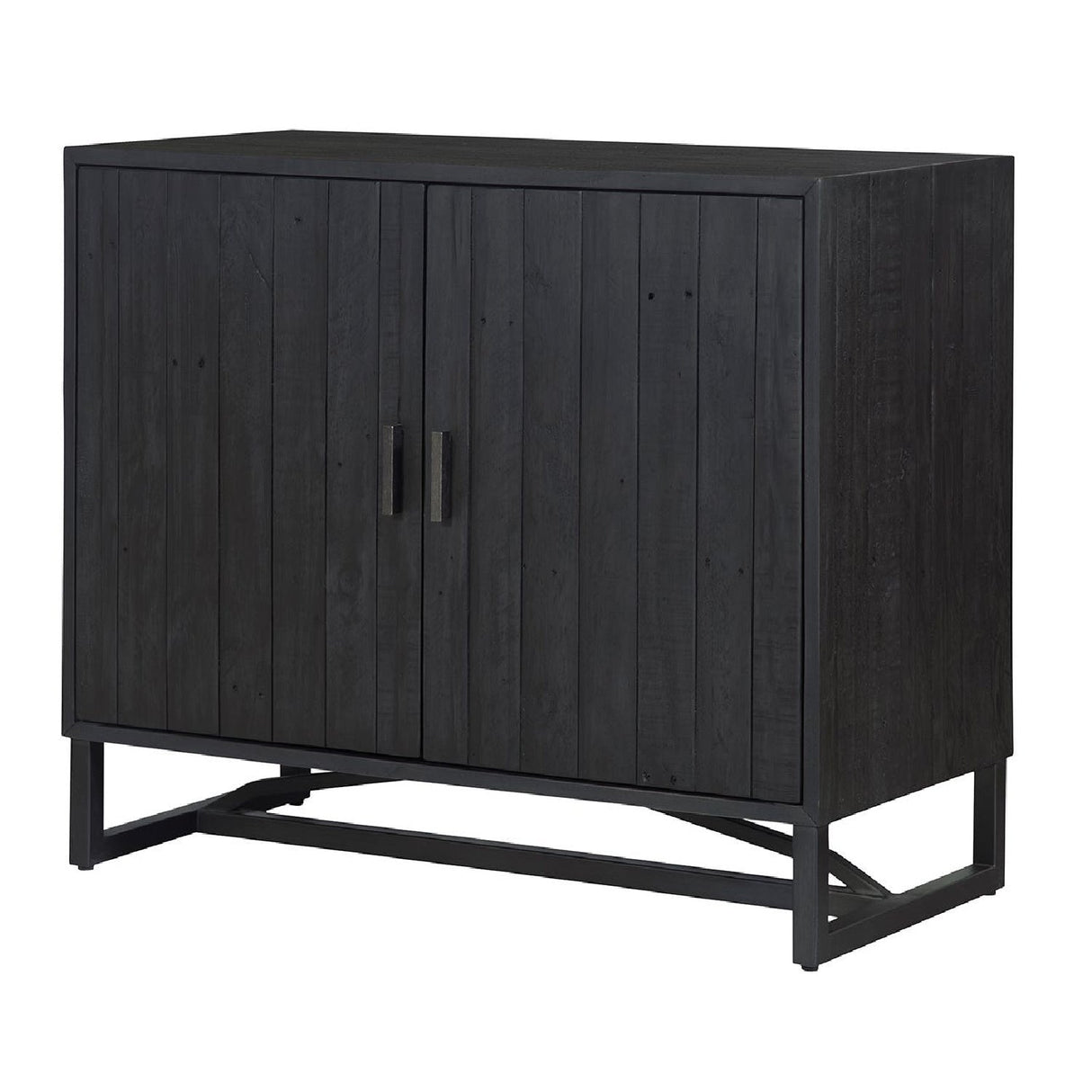 Modern European furniture - Slatted Pine 2-Door Cabinet - www.oroa.com