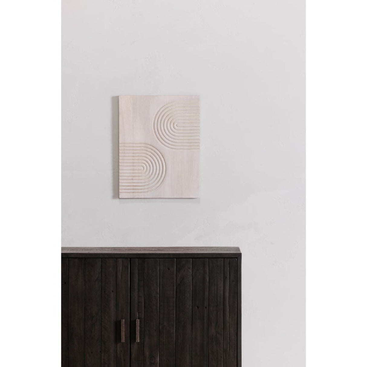 Modern European furniture - Slatted Pine 2-Door Cabinet - www.oroa.com