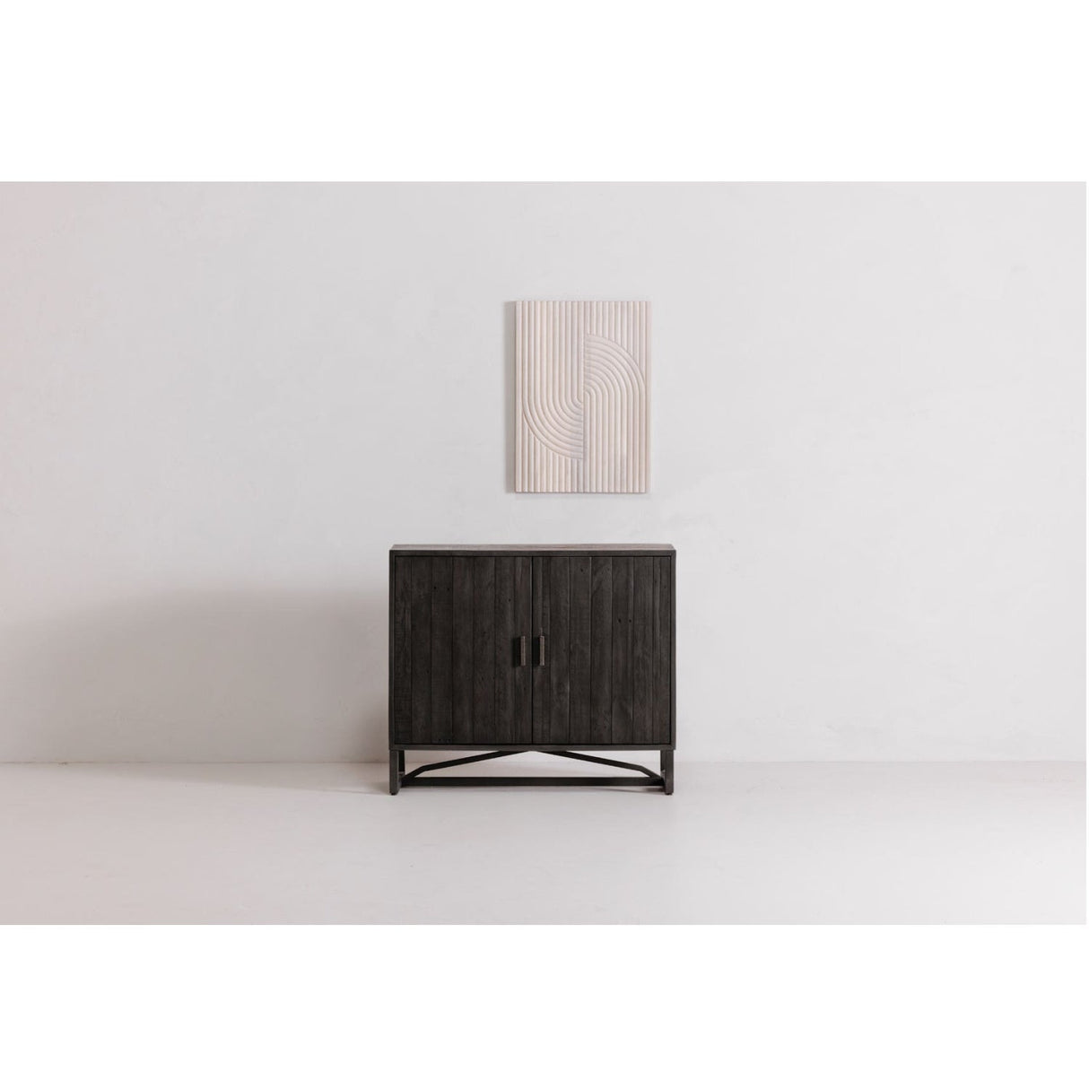 Modern European furniture - Slatted Pine 2-Door Cabinet - www.oroa.com