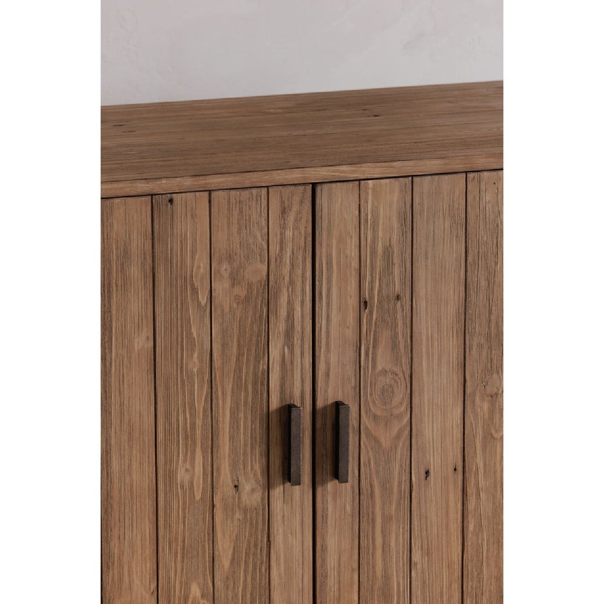 Modern European furniture - Slatted Pine 2-Door Cabinet - www.oroa.com
