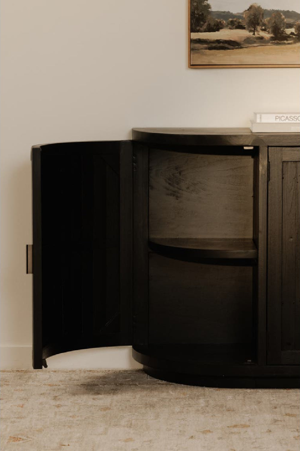 Modern European furniture - Pine Wood 4-Door Sideboard - www.oroa.com