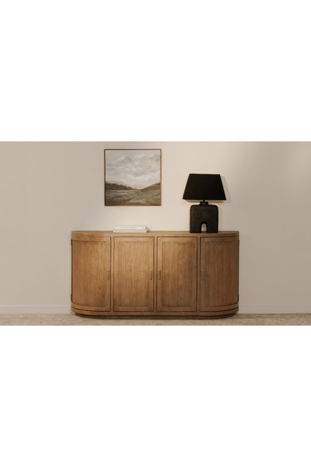 Modern European furniture - Pine Wood 4-Door Sideboard - www.oroa.com
