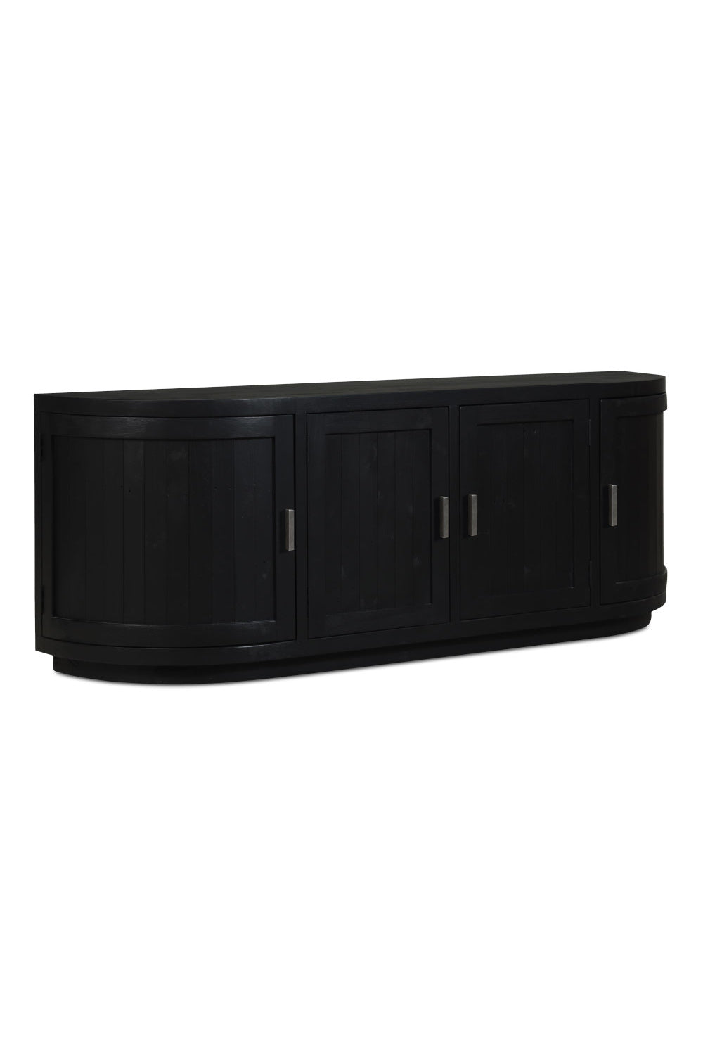 Modern European furniture - Pine Wood 4-Door Media Cabinet - www.oroa.com