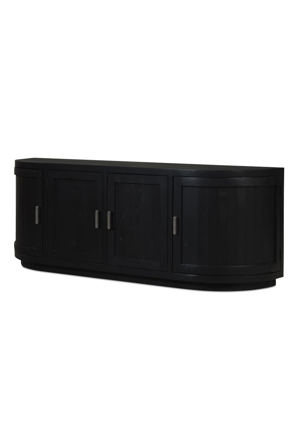 Pine Wood 4-Door Media Cabinet | Novi Living Nicola | Oroa.com