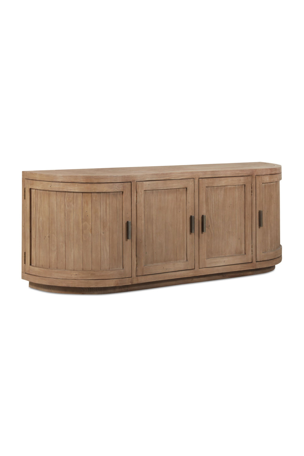 Modern European furniture - Pine Wood 4-Door Media Cabinet - www.oroa.com