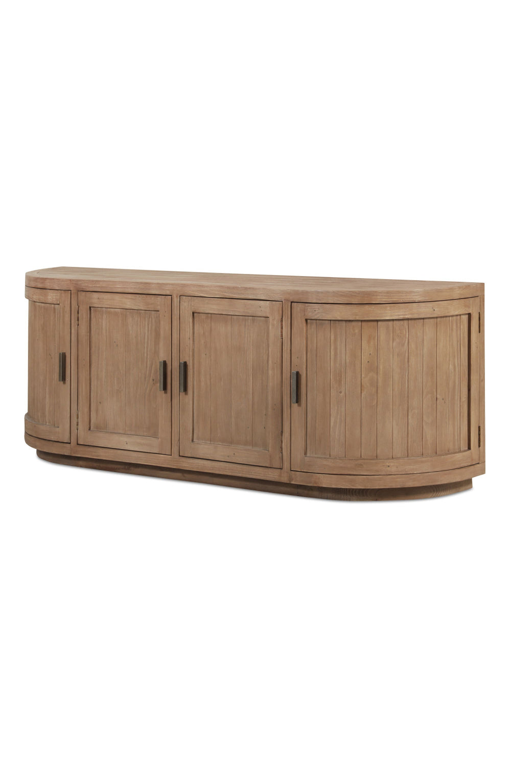 Modern European furniture - Pine Wood 4-Door Media Cabinet - www.oroa.com