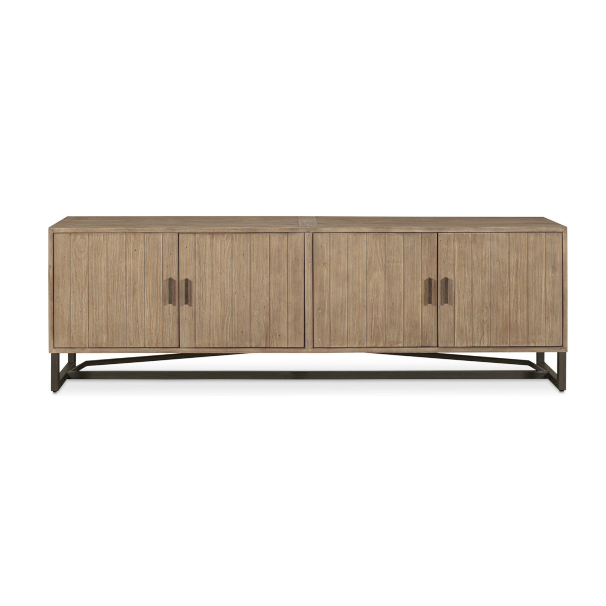 Modern European furniture - Pine Wood 4-Door Media Unit - www.oroa.com | Oroa.com