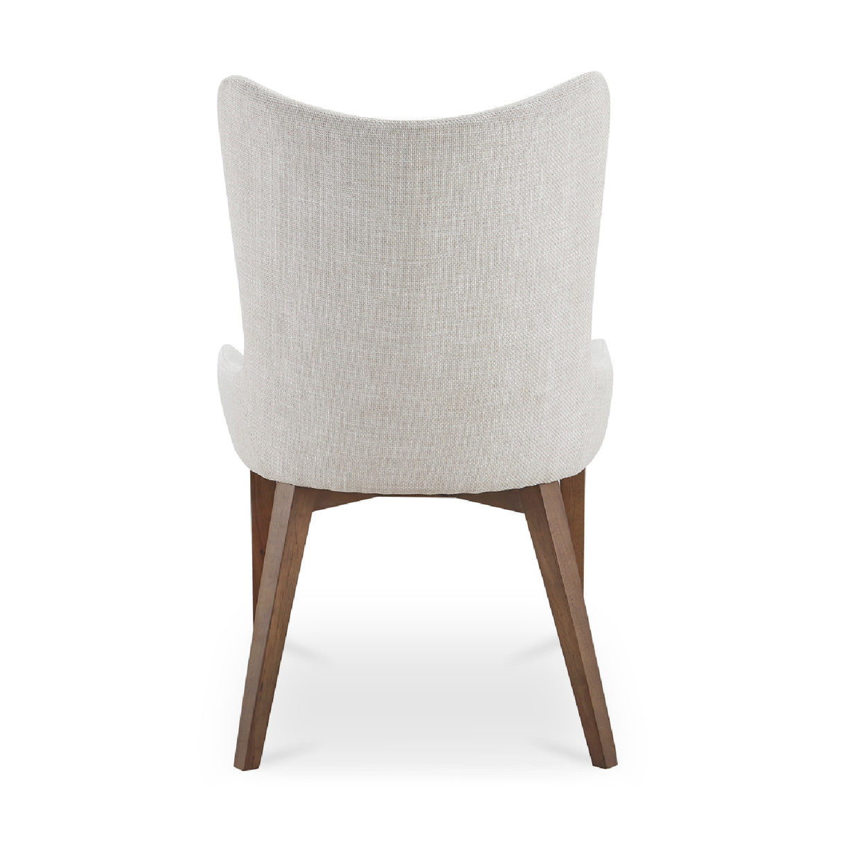 Modern European furniture - Beige Curved High-back Dining Chair - www.oroa.com