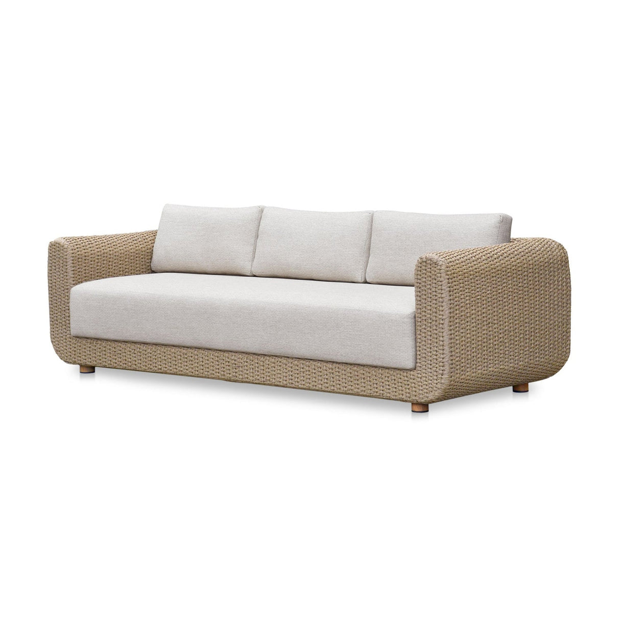 Modern European furniture - Wicker Framed Indoor/Outdoor Sofa - www.oroa.com
