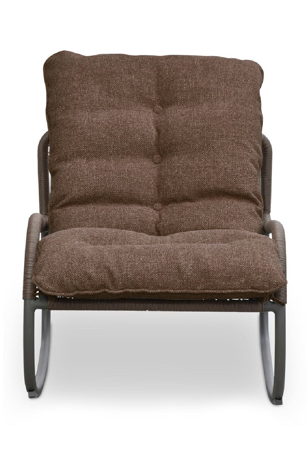 Minimalist Outdoor Wicker Rocking Chair | Novi Living Lyra | Oroa.com