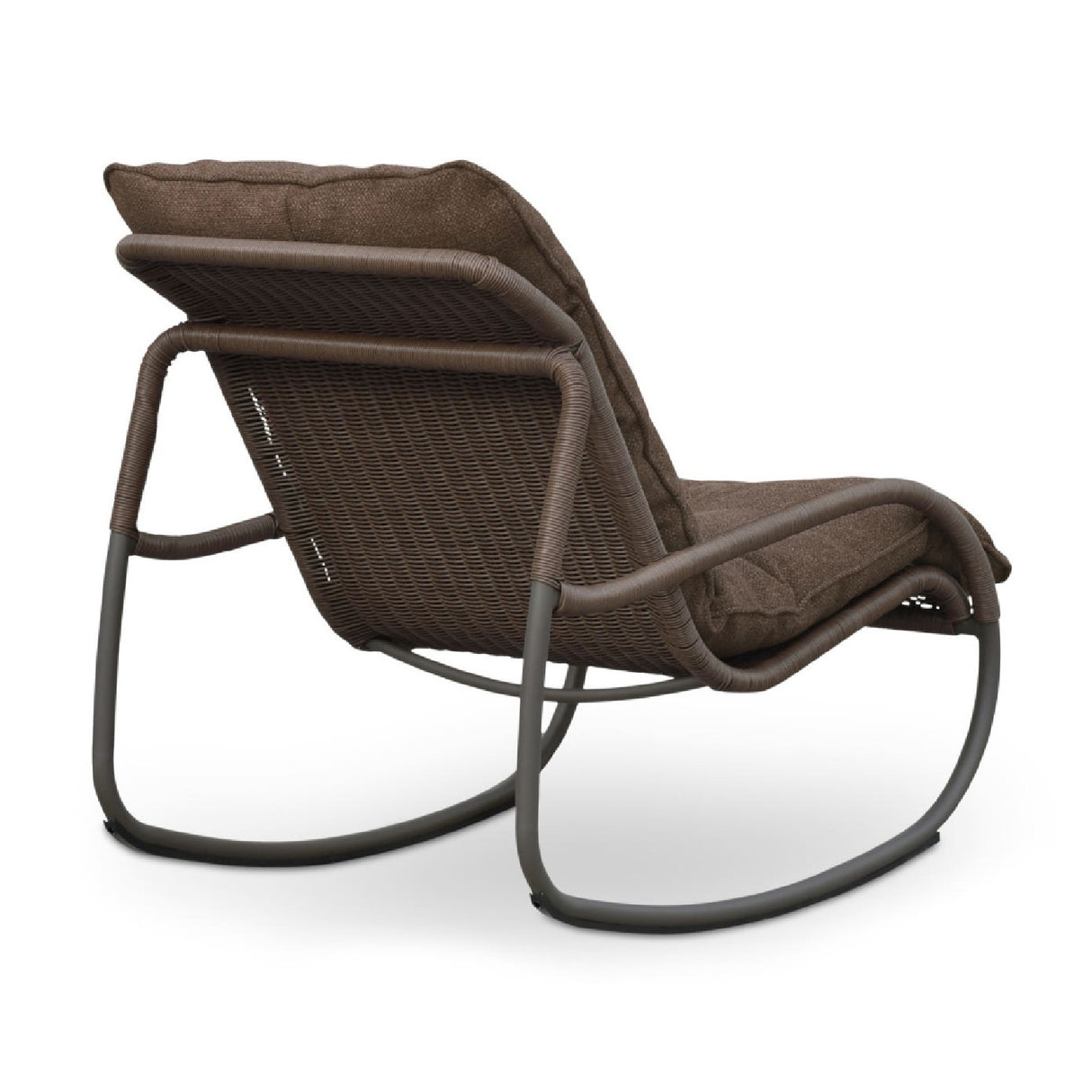 Modern European furniture - Minimalist Outdoor Wicker Rocking Chair - www.oroa.com