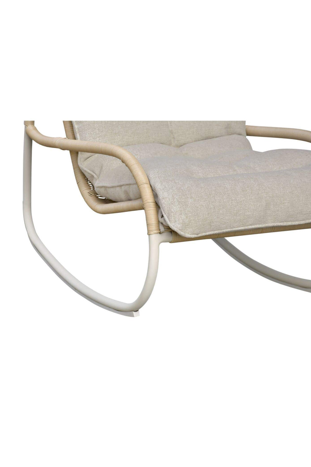 Minimalist Outdoor Wicker Rocking Chair | Novi Living Lyra | Oroa.com