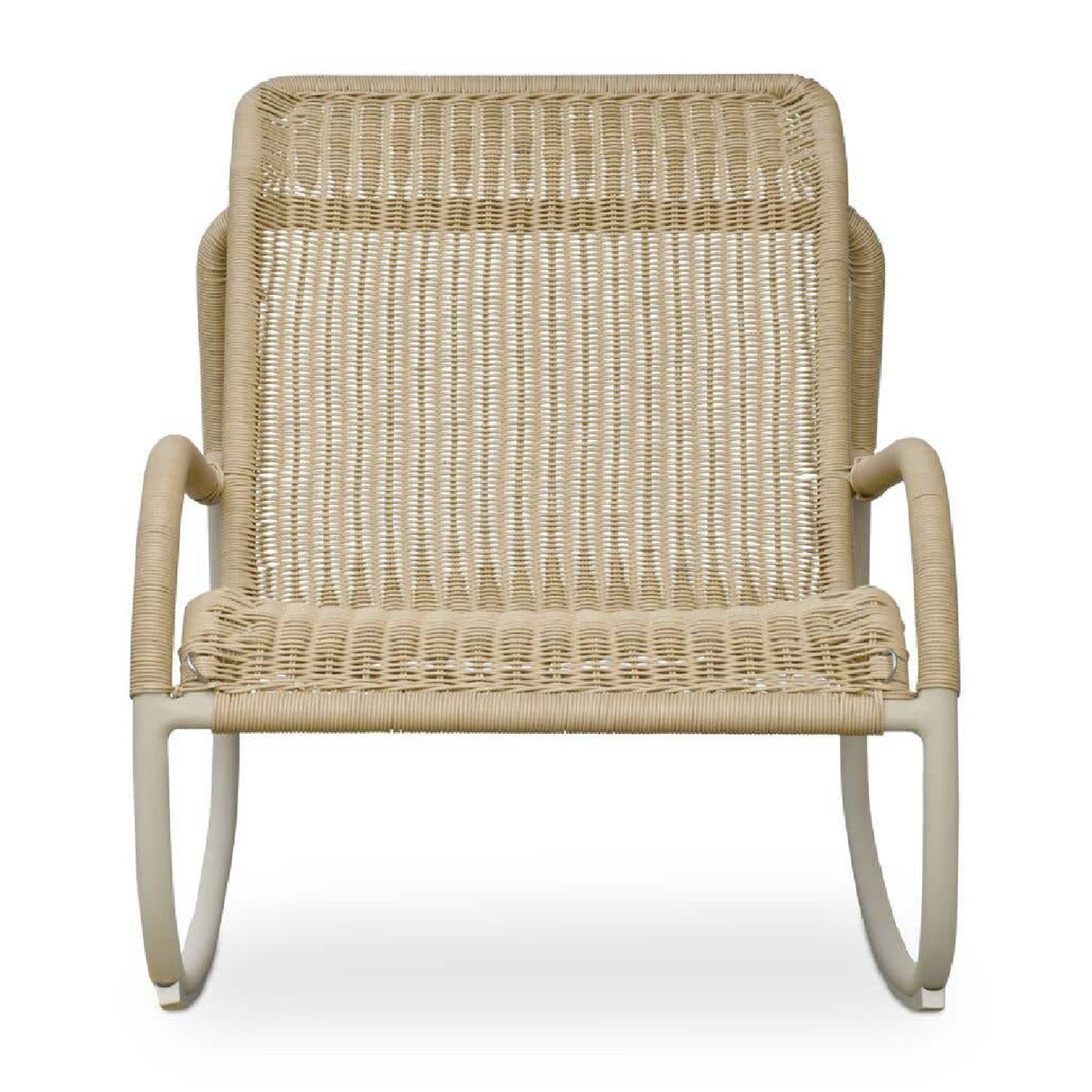 Modern European furniture - Minimalist Outdoor Wicker Rocking Chair - www.oroa.com