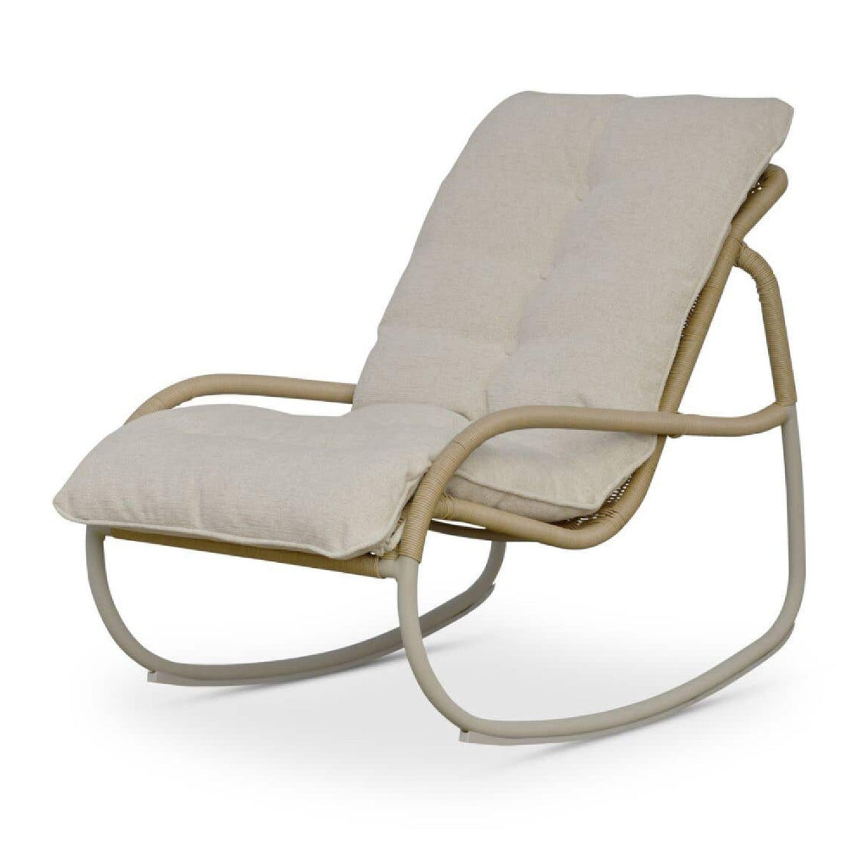 Modern European furniture - Minimalist Outdoor Wicker Rocking Chair - www.oroa.com