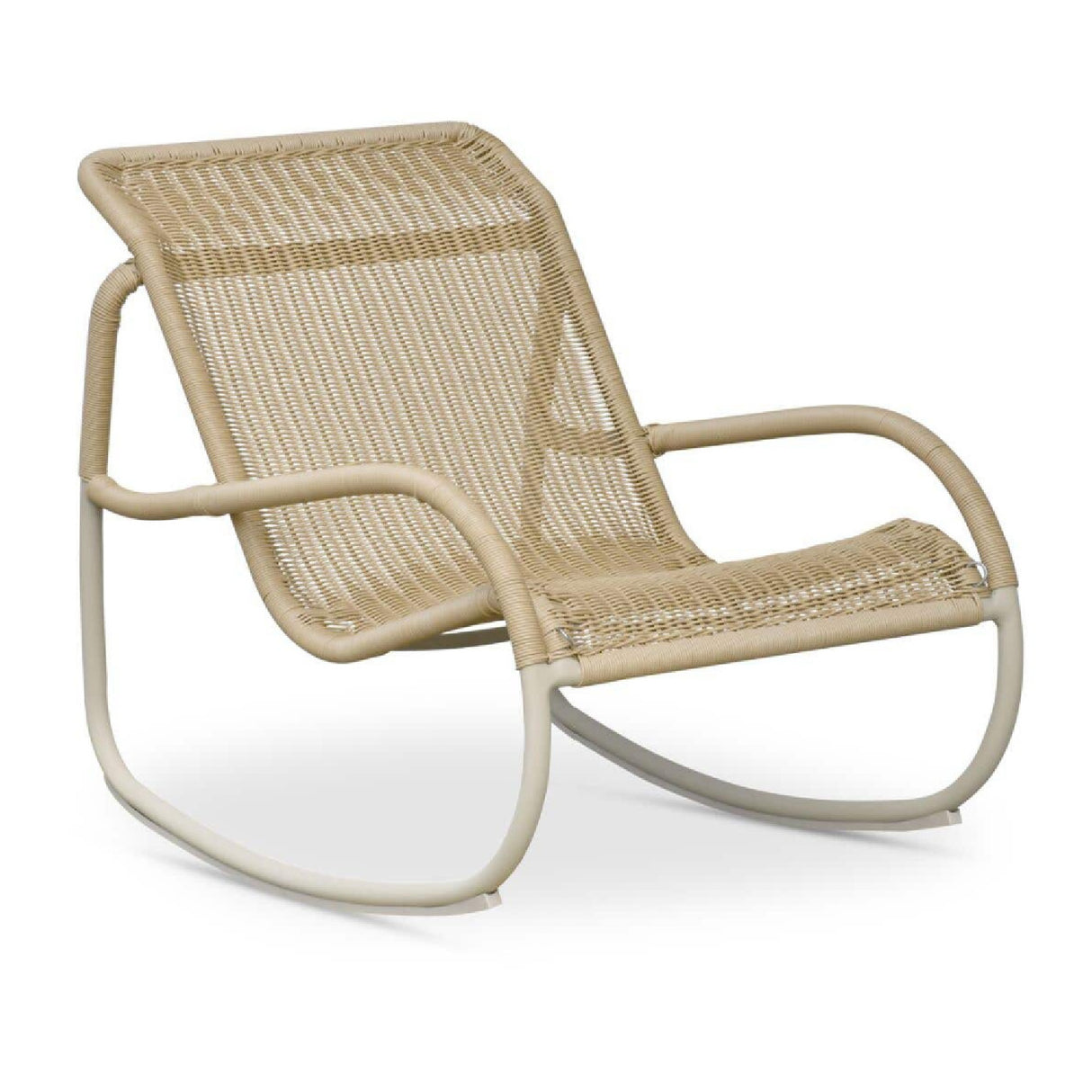 Modern European furniture - Minimalist Outdoor Wicker Rocking Chair - www.oroa.com