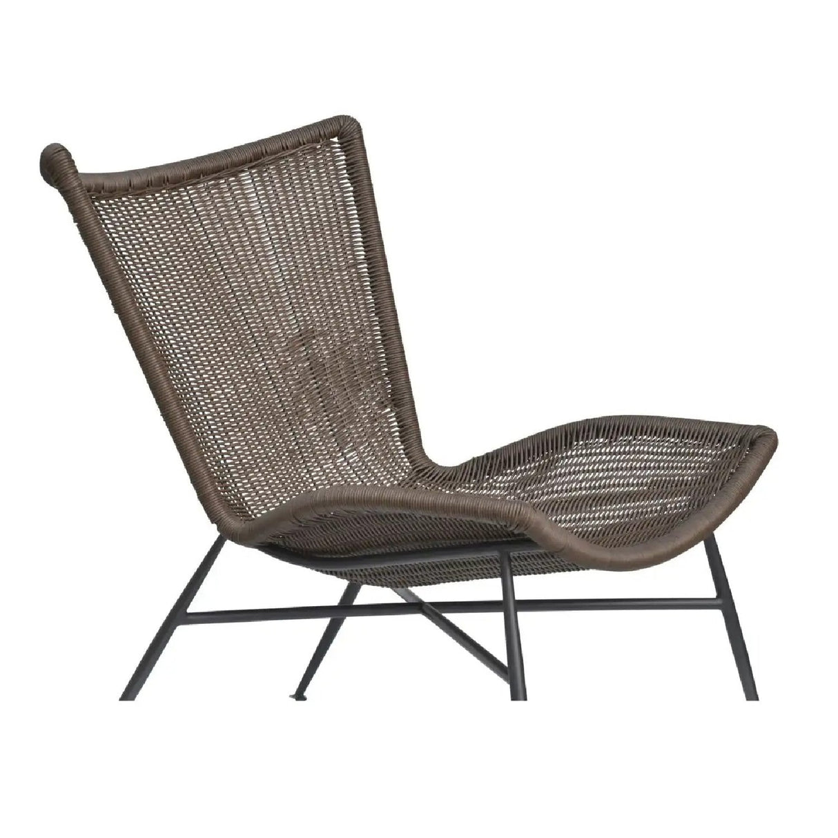 Modern European furniture - Brown Wicker Outdoor Accent Chair - www.oroa.com
