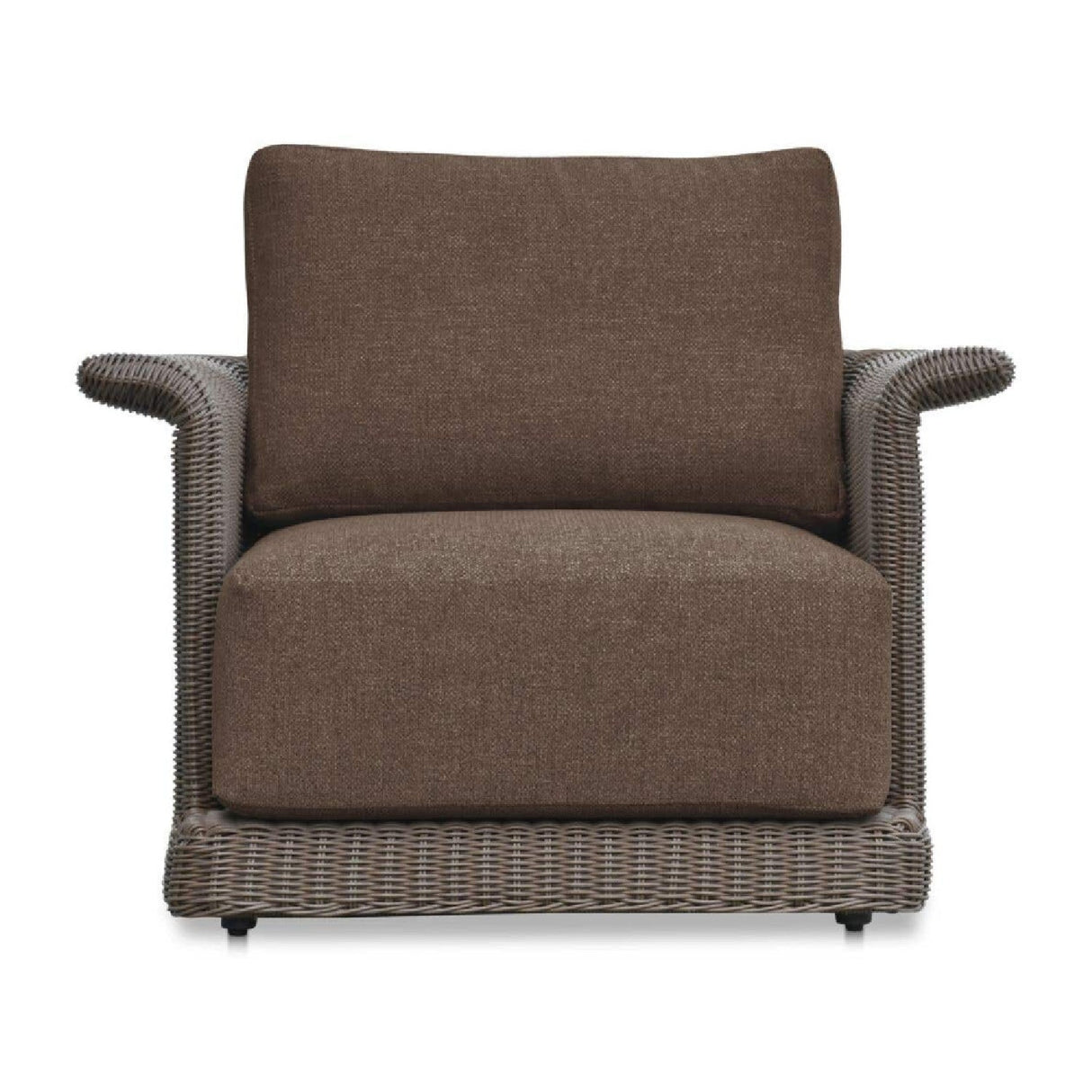 Modern European furniture - Curved Arm Wicker Outdoor Chair - www.oroa.com