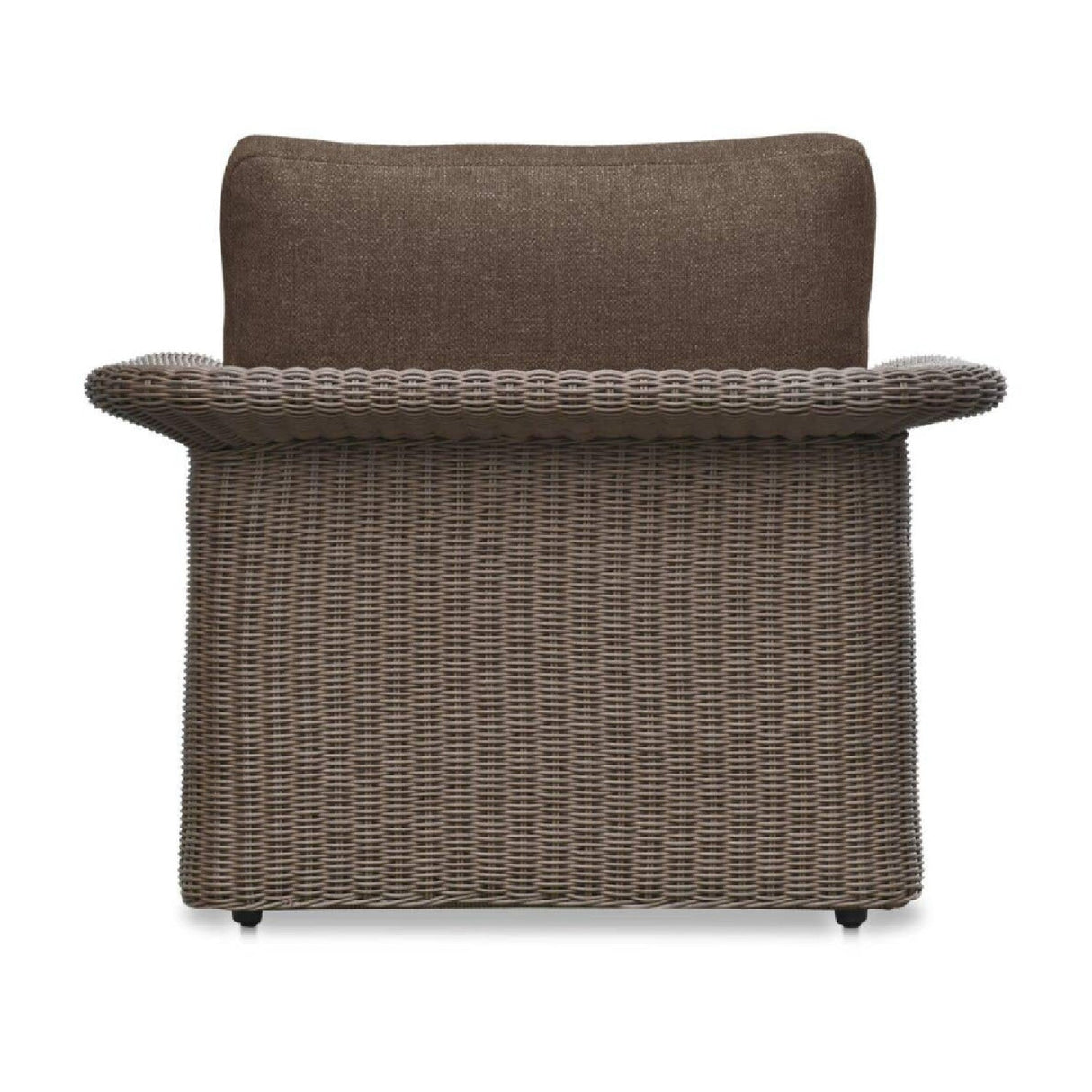 Modern European furniture - Curved Arm Wicker Outdoor Chair - www.oroa.com