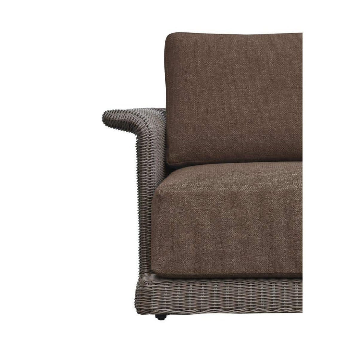 Modern European furniture - Curved Arm Wicker Outdoor Chair - www.oroa.com
